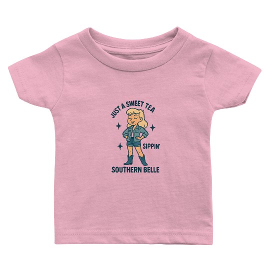 Sweet Tea Southern Belle Baby T Shirts