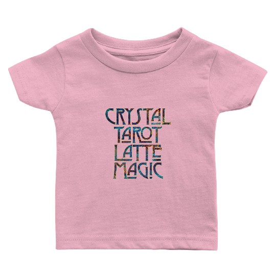 Crystal Tarot Latte Magic-Coffee Coven Collective Baby T Shirts