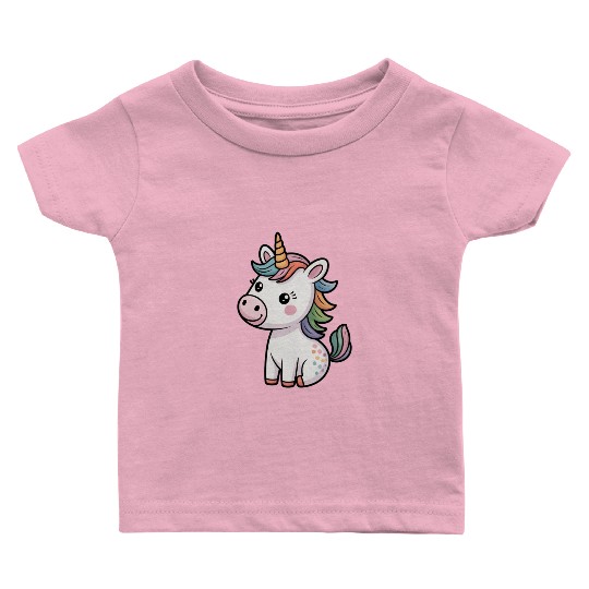 Believe in Magic – Cute Rainbow Unicorn Fantasy Baby T Shirts