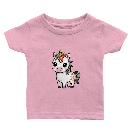 Believe in Magic – Cute Rainbow Unicorn Fantasy Baby T Shirts