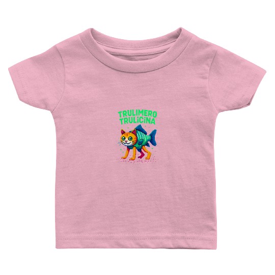 Retro Pixel Catfish – Trulmero Trulcina Baby T Shirts