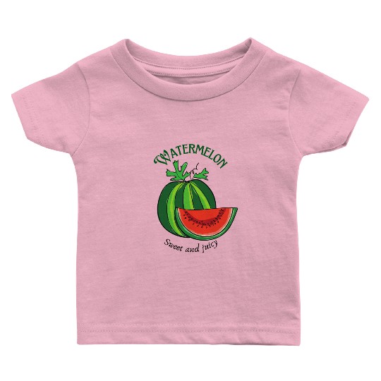 Watermelon Sweet Summer Vibes Baby T Shirts
