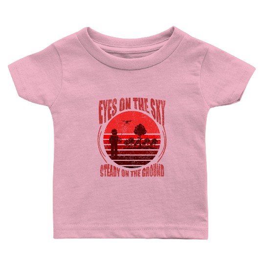 EYES ON THE SKY, MAP DRONE Baby T Shirts