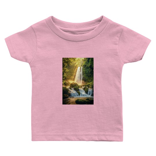 Sunrise Over Hidden Waterfall Baby T Shirts