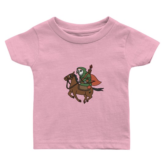Epic Archer Parrot Riding Horse Baby T Shirts