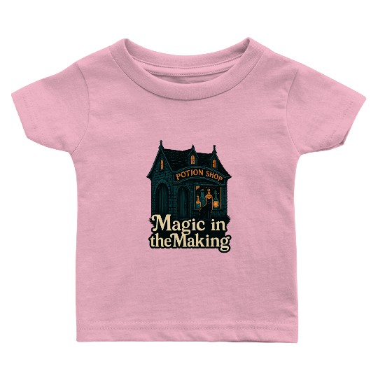 Potion Shop Witchcraft Design Baby T Shirts