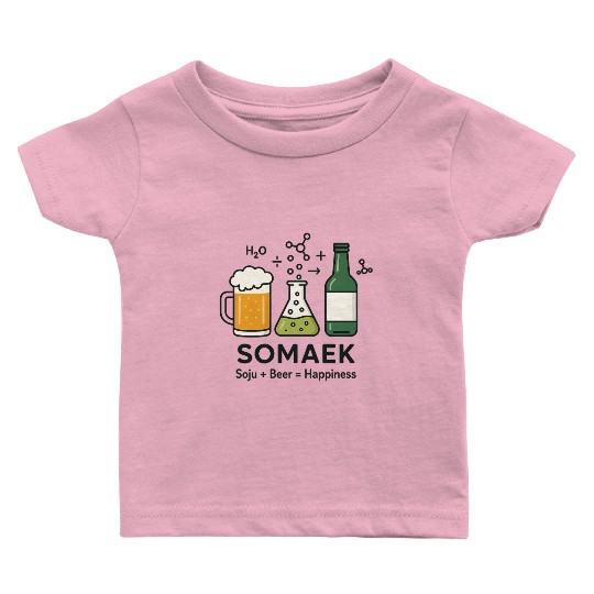 Korean Drinking Culture – Soju & Somaek Vibes Baby T Shirts
