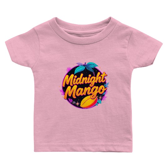 Nighttime Mango Bright Design Baby T Shirts