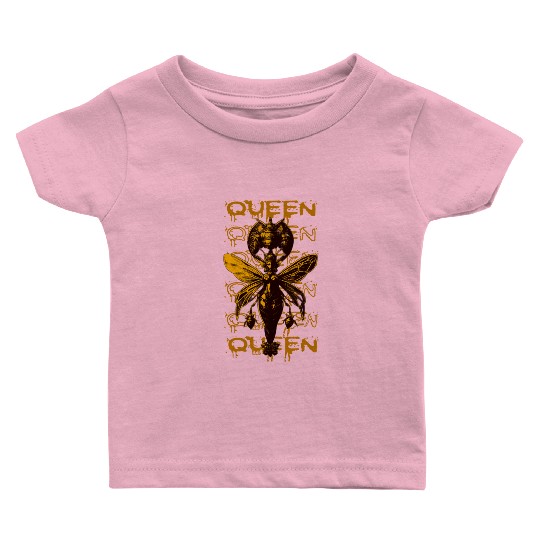 Queen Bee Warrior – Dark Fantasy Insect Art Baby T Shirts