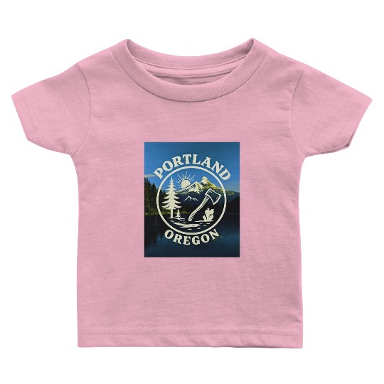 Portland, Oregon (B) Baby T Shirts