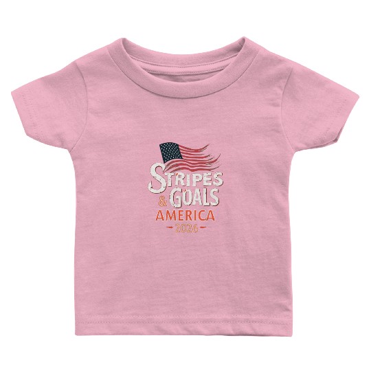 Stars, Stripes & Goals – USA Soccer World Cup 2026 Baby T Shirts