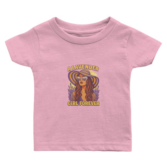 lavender girl Baby T Shirts