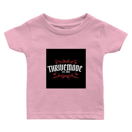 Thrivemode Gothic Tattoo Style Logo Baby T Shirts
