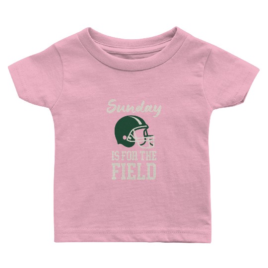 Sunday Football Field Design Baby T Shirts