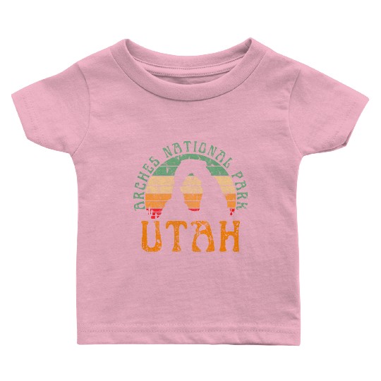 Arches Utah Nature Hiking Outdoors Vintage Baby T Shirts