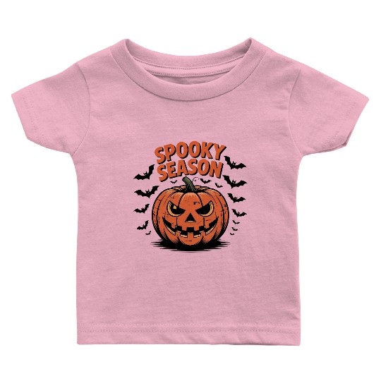 Spooky Season Pumpkin Baby T Shirts