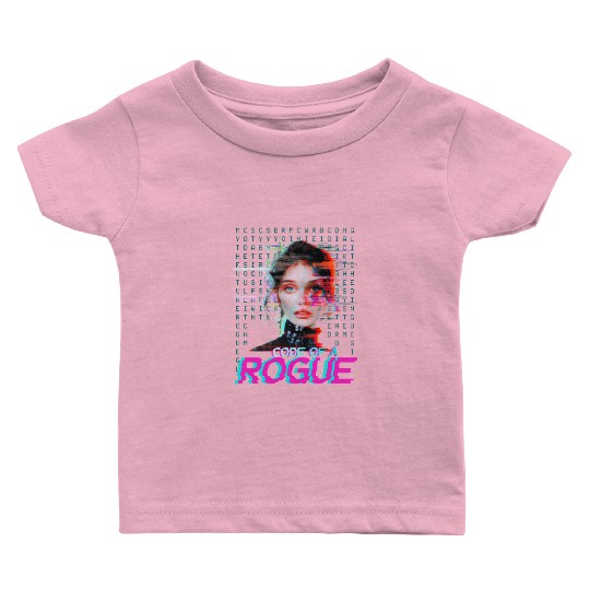 Futuristic Digital Rogue Illustration Baby T Shirts