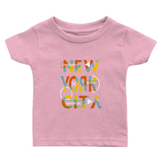 Urban Brooklyn State Love New york city Baby T Shirts