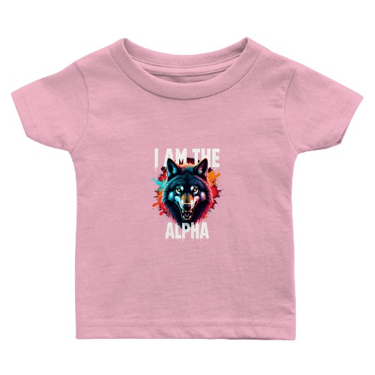 I Am The Alpha Wolf Baby T Shirts