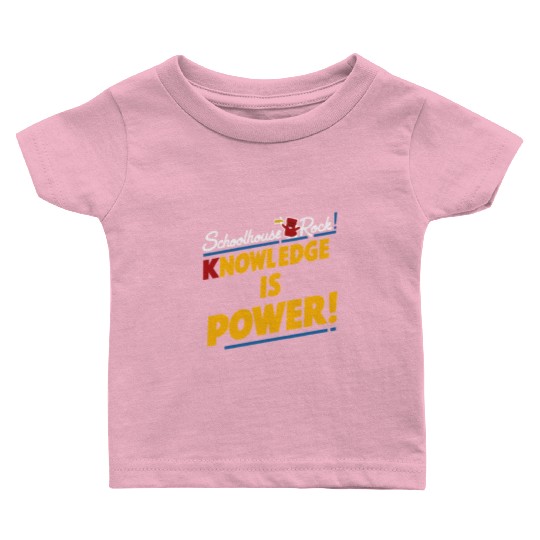 Schoolhouse Rock Knowledge is Power Back to School Baby T Shirts