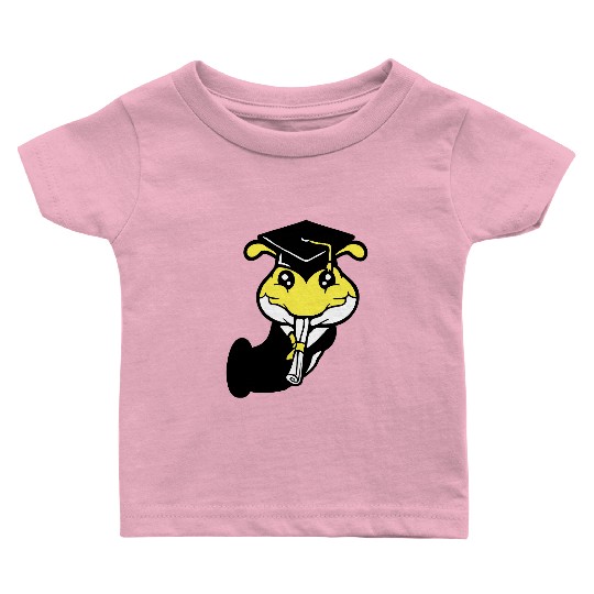 Caterpillar hole school graduation passed College Baby T Shirts
