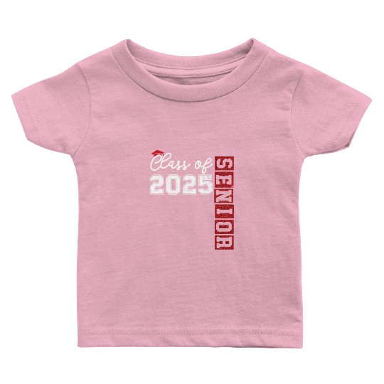 Class Of 2025 Senior Glitter Baby T Shirts