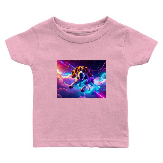 Cyberpunk Beagle Baby T Shirts
