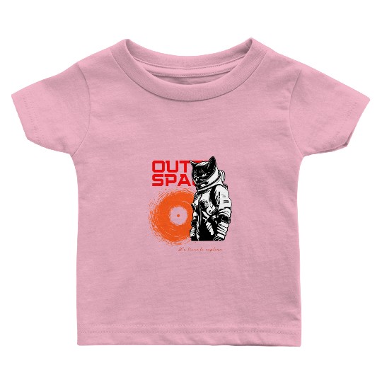 Space Cat Astronaut Adventure Baby T Shirts