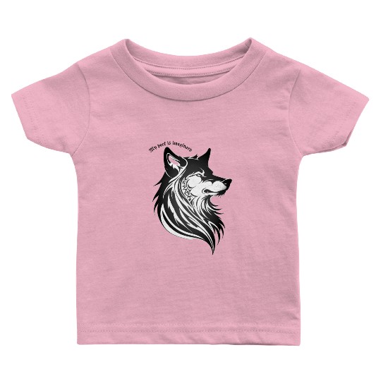 My Pack Is Imaginary - Lone Wolf Baby T Shirts
