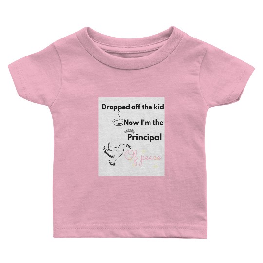 Peaceful Dove with Empowering Message Baby T Shirts