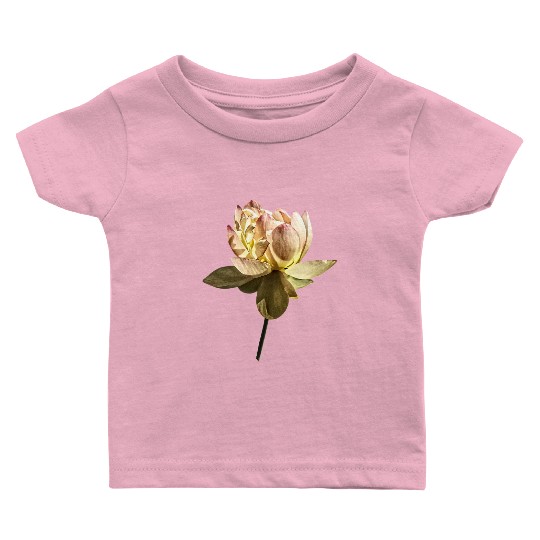 Delicate Pink Lotus Baby T Shirts