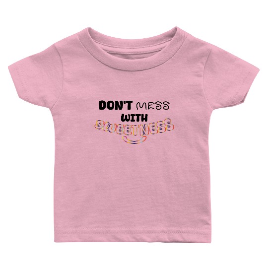 Colorful Sweetness Script Design Baby T Shirts