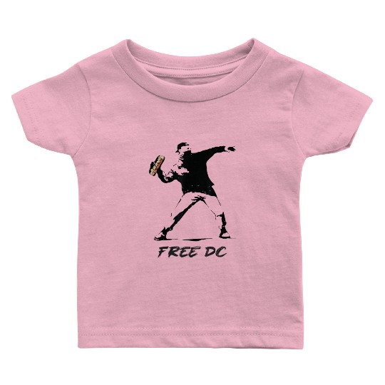 Free DC Sandwich Guy Banksy Style Street Art Baby T Shirts