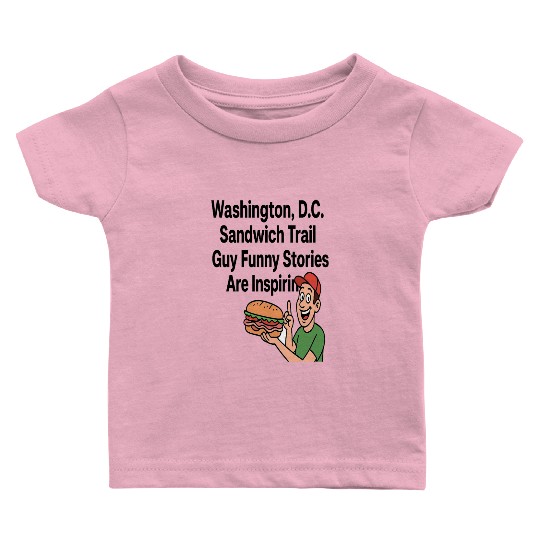 Washington DC Sandwich Throw Guy  Baby T Shirts