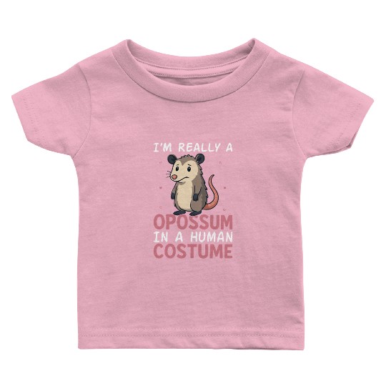 Humorous Opossum Costume Gift Baby T Shirts