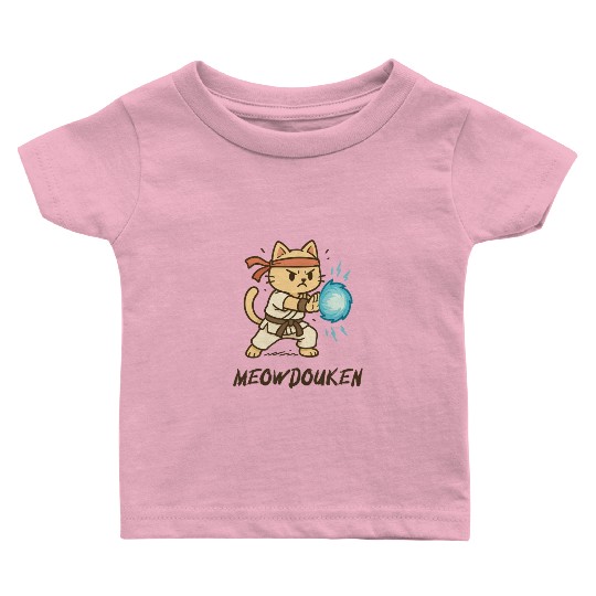 Meowdouken Street Fighter Baby T Shirts