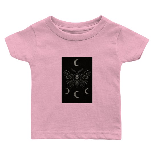 Dark Celestial Butterfly Tapestry Baby T Shirts