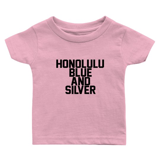 Honolulu Blue & Silver Baby T Shirts