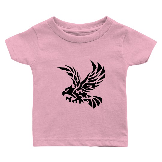 Tribal Eagle - Bird - Hawk - Flying - Freedom Baby T Shirts