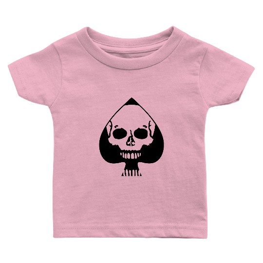 Ace of Spades Skull Baby T Shirts