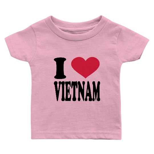 i love vietnam Baby T Shirts