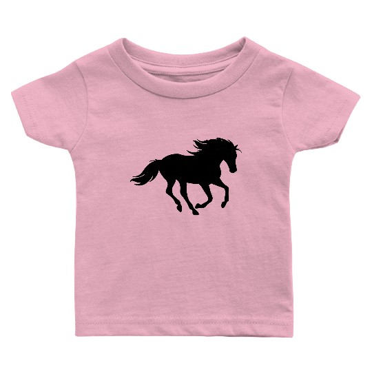Horses, horse, riding, pony, cowboy, trot, Gallop Baby T Shirts