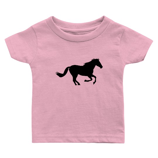 Horses, horse, riding, pony, cowboy, trot, Gallop Baby T Shirts