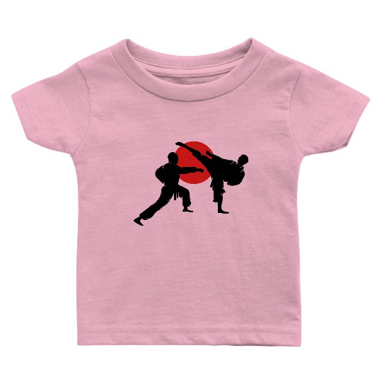 two karate fighter Baby T Shirts