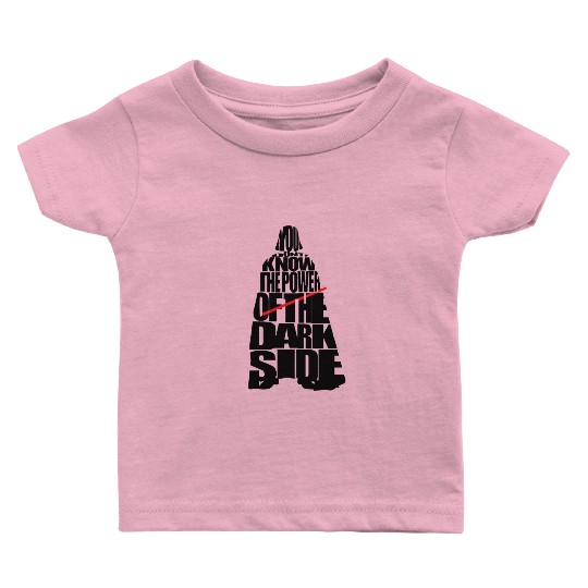 Cool Star Wars Darth Vader typography Baby T Shirts