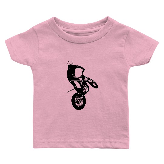 Motorcycle Trial Baby T Shirts