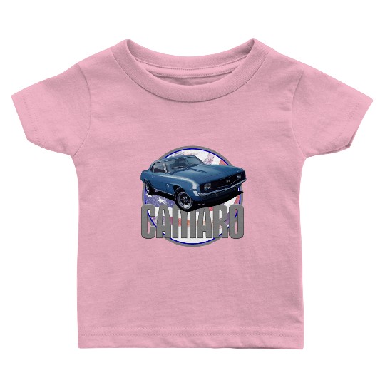 Bold Camaro in Blue Baby T Shirts