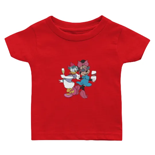 Epcot Minnie and Daisy, Disney Epcot Baby T Shirts, Drink Around the World Baby T Shirts