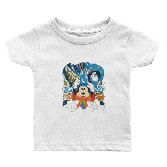 Disney Fantasia Sorcerer Mickey Stay Magical Baby T Shirts, Fantastic Disney Hollywood Studio