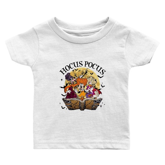 Disney Hocus Pocus Baby T Shirts, Minnie Daisy Clarabelle Cosplay Pocus Sanderson Sisters Baby T Shirts